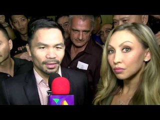 manny pacquiao in los angeles talks fighting jessie vargas vid top rank boxing