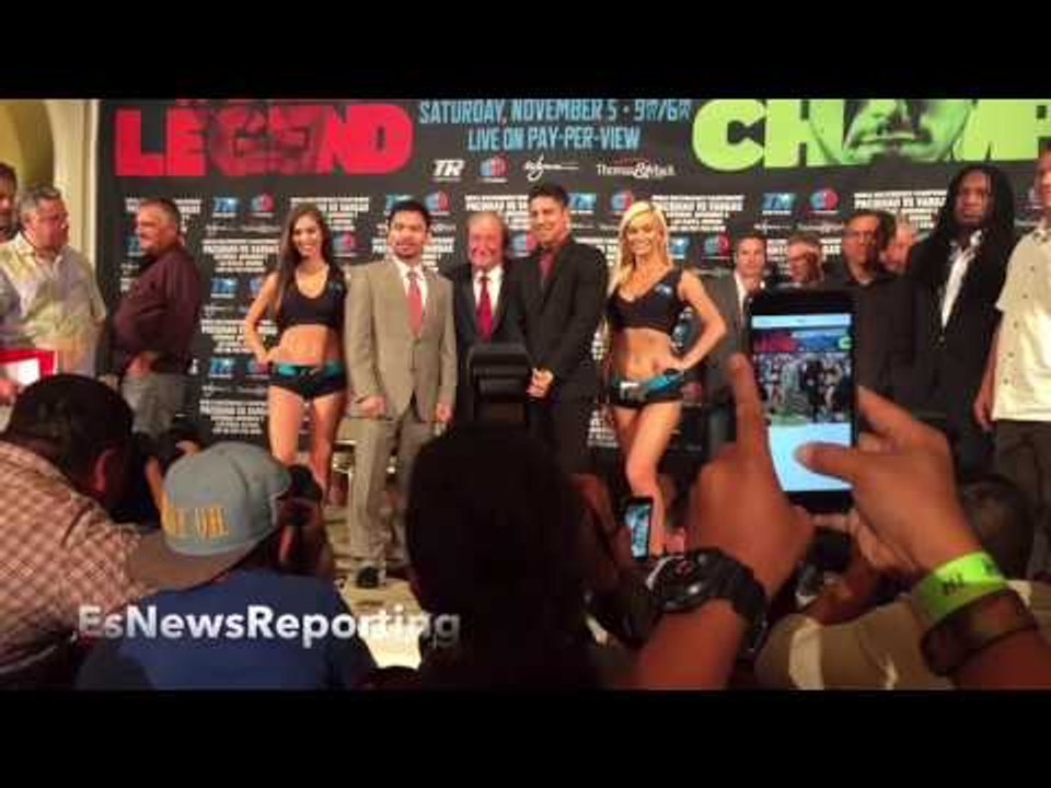 PACQUIAO VS VARGAS FACE OFF!! VARGAS VOWS TO AVENGE MEXICANS WHO FELL TO PACQUIAO'S GREATNESS!!