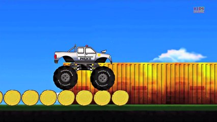 Monster Truck _ Monster Truck Stunts _ kids video _ C
