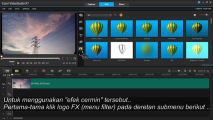Tutorial merotasikan (flip) video pada Corel Video Studio X7
