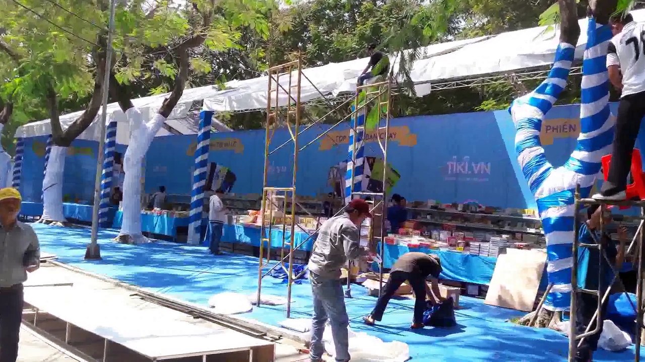 Cho thuê nhà bạt trong Hội sách TPHCM 2016 của Tiki