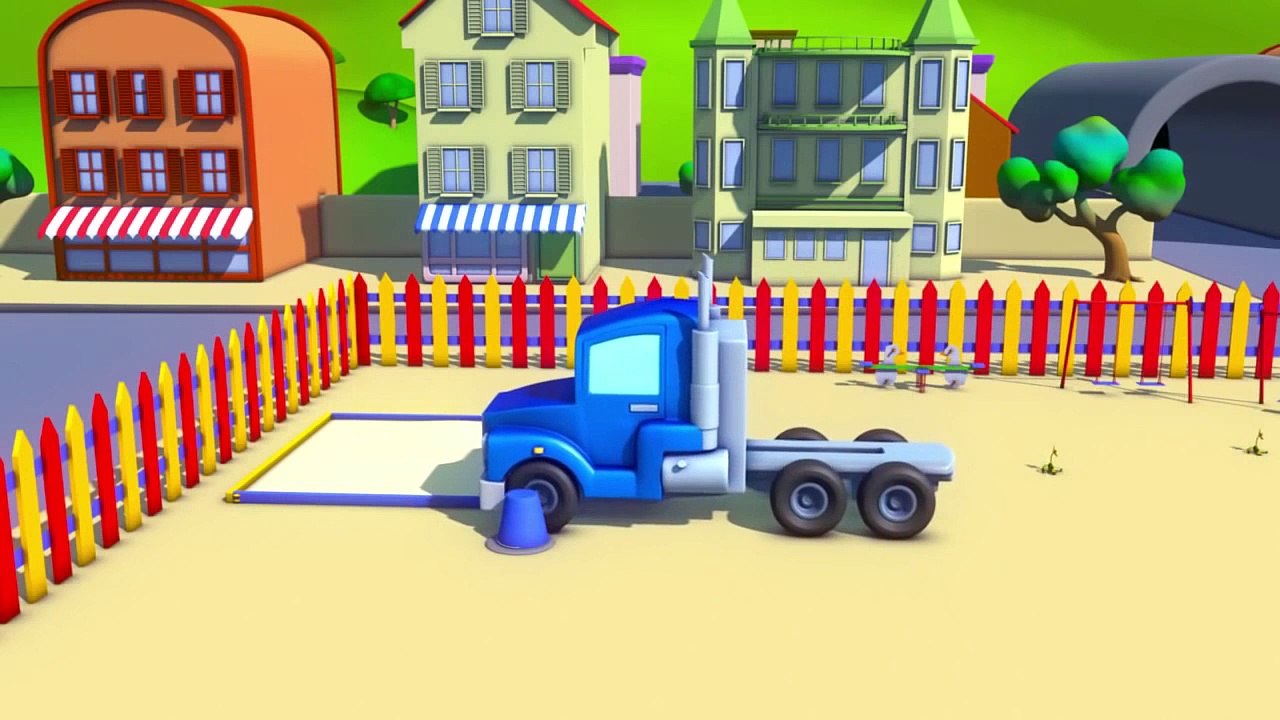 Super Truck et la petite voiture rose  à Car City _   Dessin animé pour les enfants -aDmVoYKY-wQ