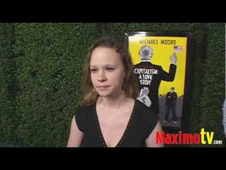 Thora Birch Interview at "CAPITALISM: A LOVE STORY" LA Premiere