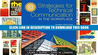 [PDF] Full Download Strategies for Technical Communication in the Workplace, MLA Update Edition