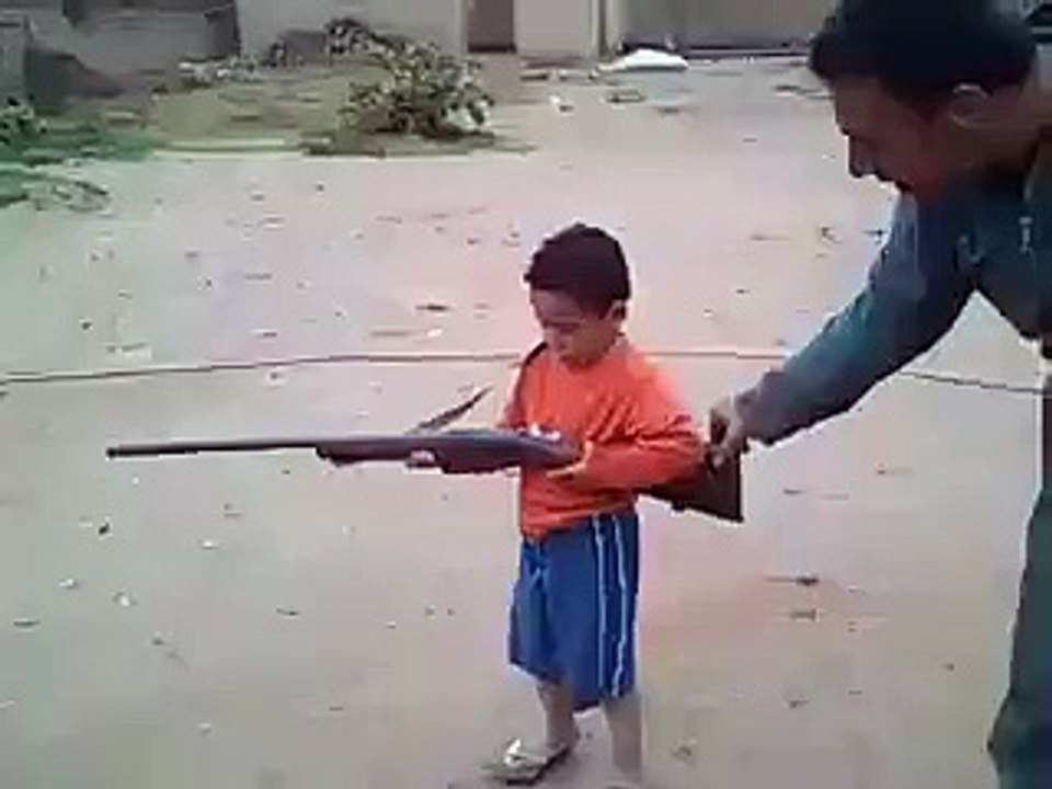 Gun shoot funny