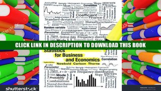 [Epub] Full Download Statistics for Business and Economics (8th Edition) Read Popular