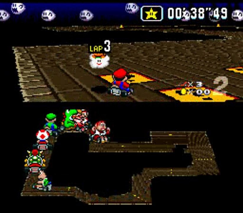 Super Mario Kart (SNES) 100cc Flower Cup Round 2