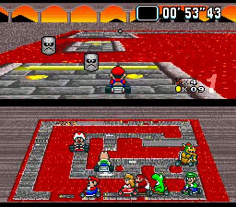 Super Mario Kart (SNES) 100cc Flower Cup Round 4