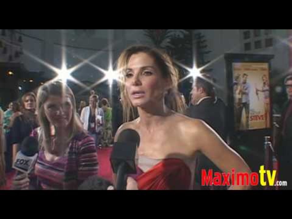 SANDRA BULLOCK Interview at "All About Steve" Premiere Arrivals