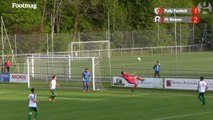 Defender scores stunning overhead kick