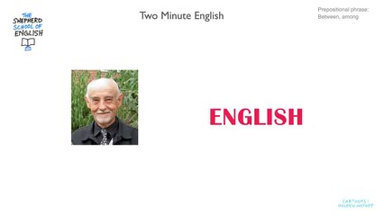 Learn English - between, among- the difference