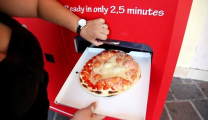 Une machine à pizza qui fait une pizza fraîche pour 3€