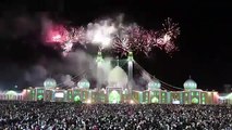 Imam Mehdi (as) Birthday Celebrations in Masjid Jamkaran , Qum , Iran (Firework) 2017.