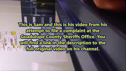 More Ugly From The Tyrannical Guadalupe County Tx Sheriffs Office: 1st Amendment Audit