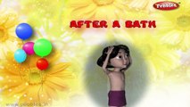 After a Bath | Baby songs | 3d animated poems for kids | nursery rhyme with lyrics | nursery poems f