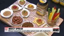 Korean agriculture research center makes spread out of edible mealworms