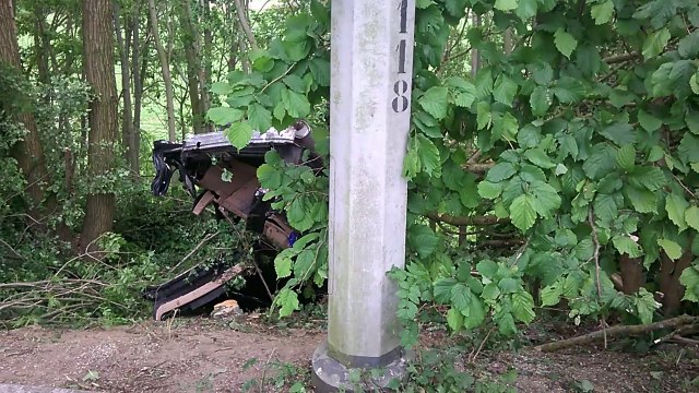 Marquain : un automobiliste passe une partie de la nuit dans les arbres en contrebas de l'autoroute