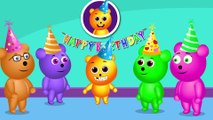 Gummy Bear Crying got Fever finger family Rhyme for Kids   Gummy bear Ice cream Funny Cartoon