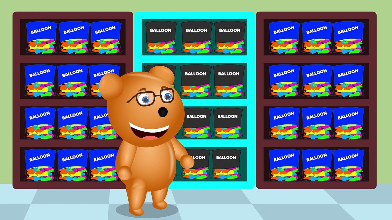 Mega Gummy bear Baby Balloon Song for Learning Colors with Finger Family Nursery Rhymes for kids