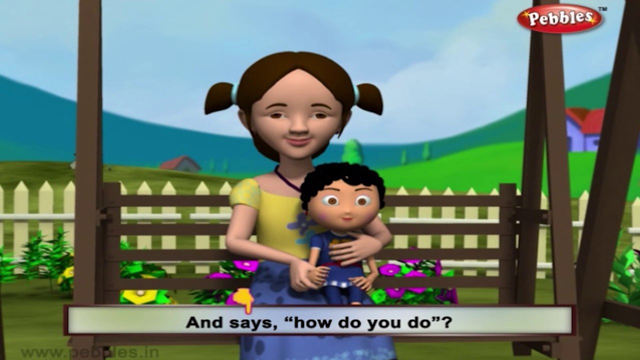 I Have A Pretty Dolly | Baby songs | 3d animated poems for kids | Nursery rhyme with Lyrics | Funny songs for kids | kids poem | Nursery poems for children