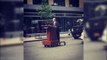 Melissa McCarthy cruises through NY as Sean Spicer on motorised podium