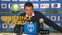 Conférence de presse Chamois Niortais - RC Strasbourg Alsace (2-2) : Denis RENAUD (CNFC) - Thierry LAUREY (RCSA) - 2016/2017