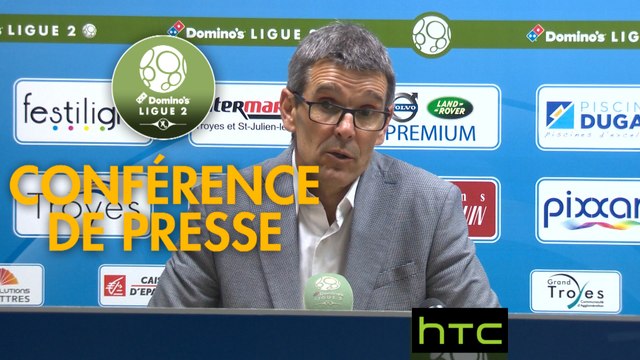 Conférence de presse ESTAC Troyes - Stade de Reims (2-0) : Jean-Louis GARCIA (ESTAC) - Michel DER ZAKARIAN (REIMS) - 2016/2017
