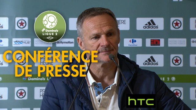 Conférence de presse Red Star FC - FC Sochaux-Montbéliard (1-1) : Claude ROBIN (RED) - Albert CARTIER (FCSM) - 2016/2017