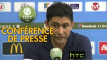 Conférence de presse Tours FC - Havre AC (0-4) : Gilbert  ZOONEKYND (TOURS) - Oswald TANCHOT (HAC) - 2016/2017