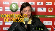 Conférence de presse US Orléans - Clermont Foot (2-2) : Didier OLLE-NICOLLE (USO) - Corinne DIACRE (CF63) - 2016/2017