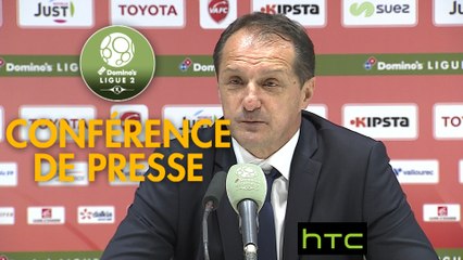 Conférence de presse Valenciennes FC - AJ Auxerre (0-0) : Faruk HADZIBEGIC (VAFC) - Cédric DAURY (AJA) - 2016/2017