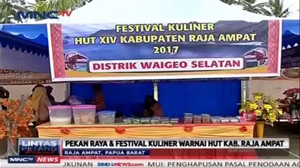 Pekan Raya dan Festival Kuliner Warnai HUT Raja Ampat