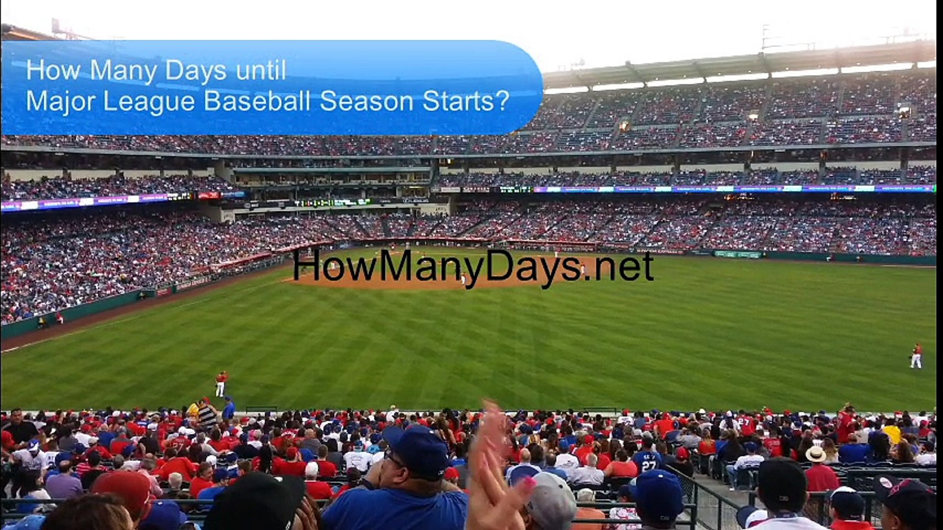 How Many Days Until Baseball Opening Day BaseBall Wall