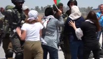 Filistinli Kadınlar Israilli Askerlerinin Silahlarına Karşı Durdu