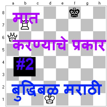 मात करण्याचे प्रकार #2 मराठी बुद्धिबळ व्हिडीओ