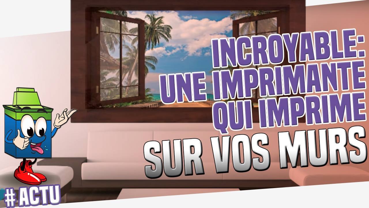 Une incroyable imprimante qui va imprimer sur vos murs