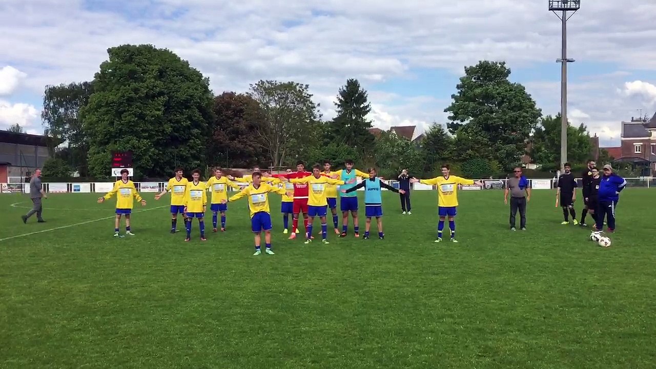 Clapping des u15 contre harly en demi finale de coupe de l'aisne