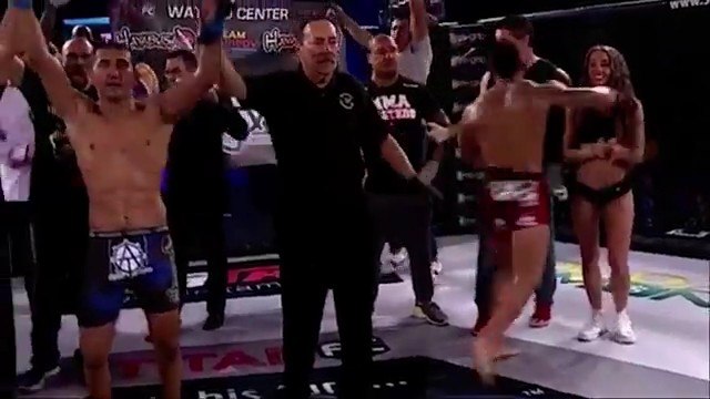Fighter Punches Out The Ring