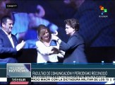 Argentina: Dilma Rousseff recibió el premio Rodolfo Walsh en la UNLP