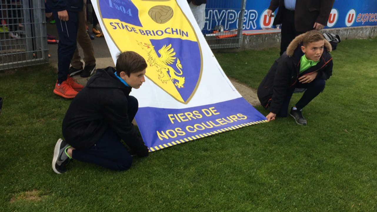 Le stade briochin fête sa montée en National 2 lors du dernier match à domicile