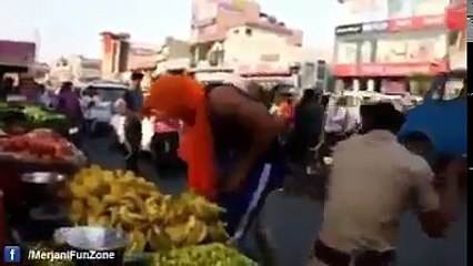 Indian policemen mistakenly beat a wrong guy, He responds like undertaker