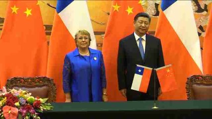 Bachelet sella su apoyo al plan global de conectividad de China