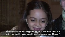 'World had to hear Aleppo children,' says Syrian girl bloggerdsa