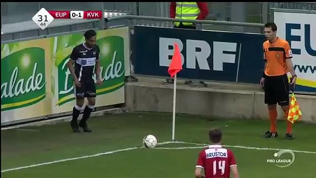 1-1 Jeffren Suarez Goal - KAS Eupen 1 - 1 Kortrijk - Belgium Jupiler League 13.05.2017