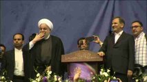 El principal mitin de Rohaní, un acto de apoyo a los presos reformistas
