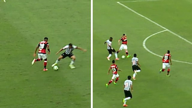 Rolinho gringo! Berrío e Cazares distribuem canetas em abertura do Brasileirão