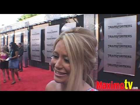 AUBREY O'DAY Interview at Transformers 2 Premiere Arrivals