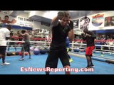 GENNADY GOLOVKIN SHOWCASES SHARP ANGLES & TECHNIQUE WHILE SHADOW BOXING - EsNews Boxing
