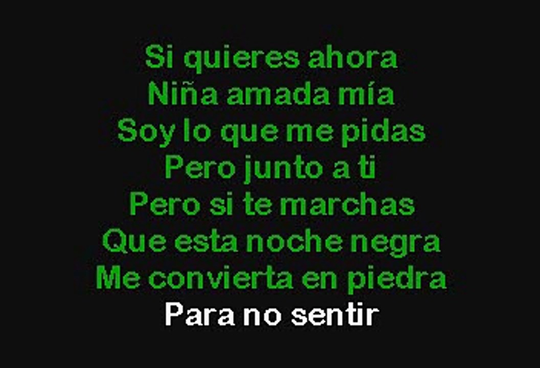 Alejandro Fernandez - Niña Amada Mia (Karaoke)