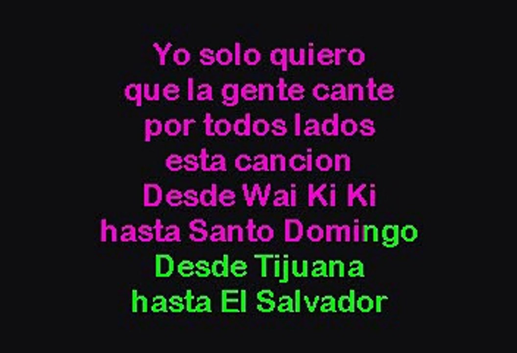 Bacilos - Mi Pimer Millon (Karaoke)